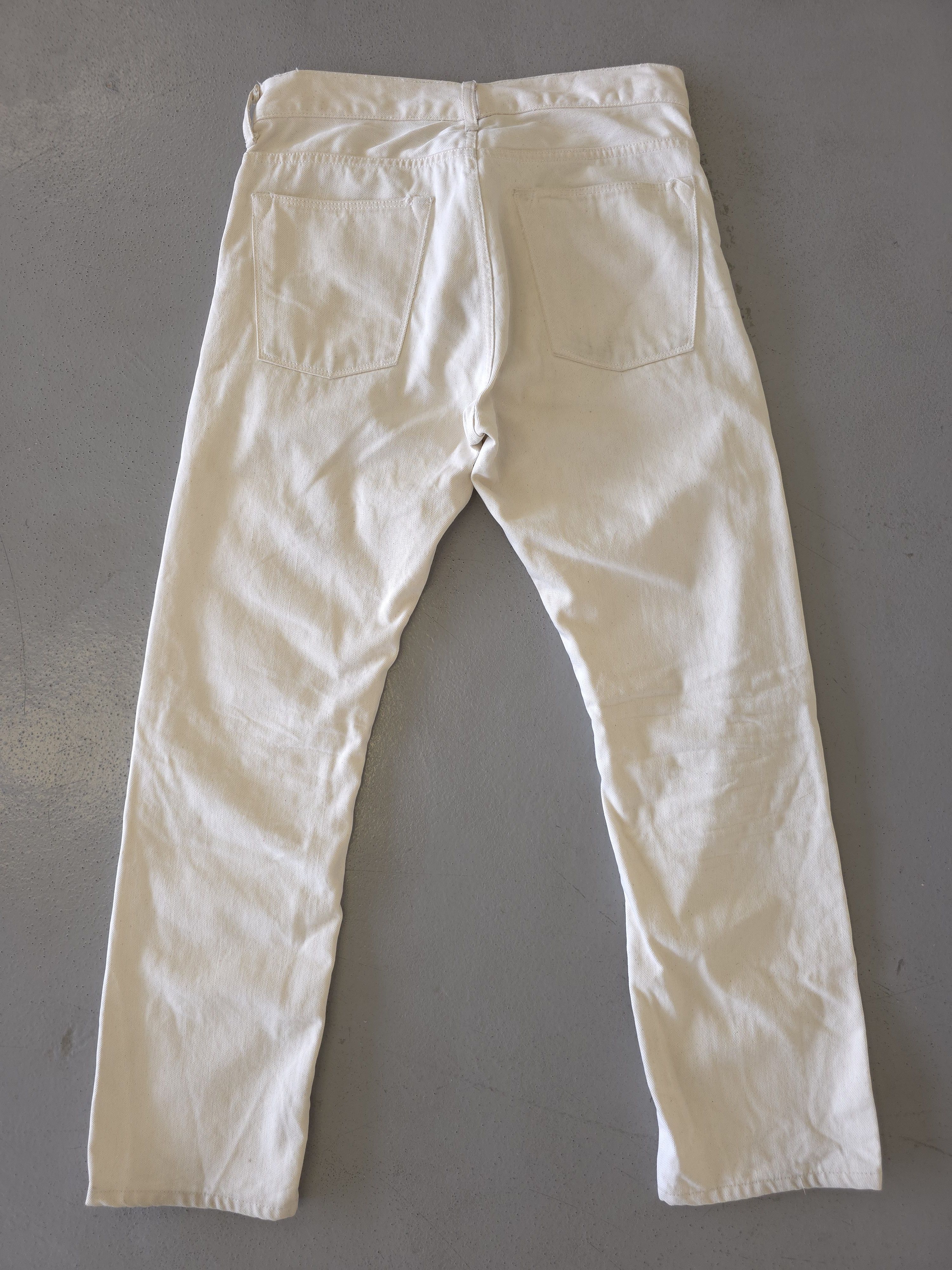 Helmut Lang Helmut Lang Off White Color Jeans 32x39" Size US 32 / EU 48 - 4 Thumbnail
