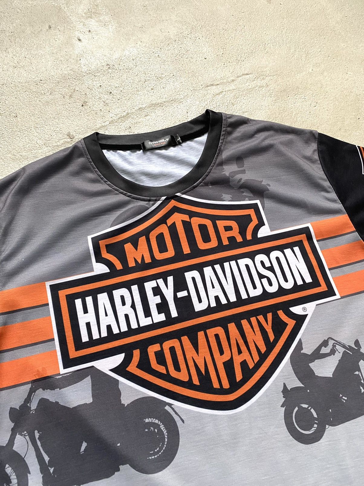 Harley Davidson Vintage Harley Davidson Tee Shirt Full Print Size US L / EU 52-54 / 3 - 4 Thumbnail