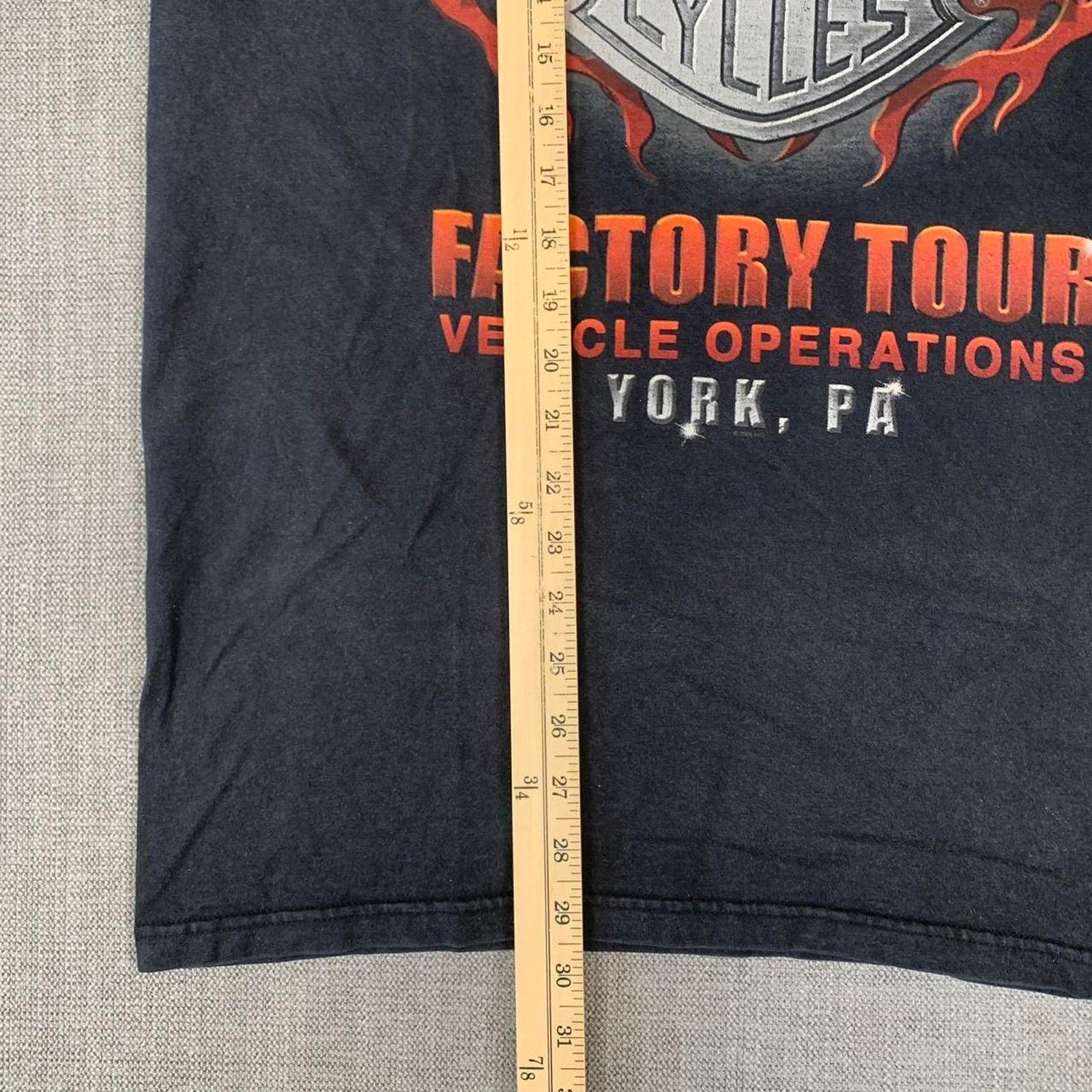 Harley Davidson Y2K Harley Davidson Flame long sleeve black T-shirt Size US XL / EU 56 / 4 - 8 Thumbnail