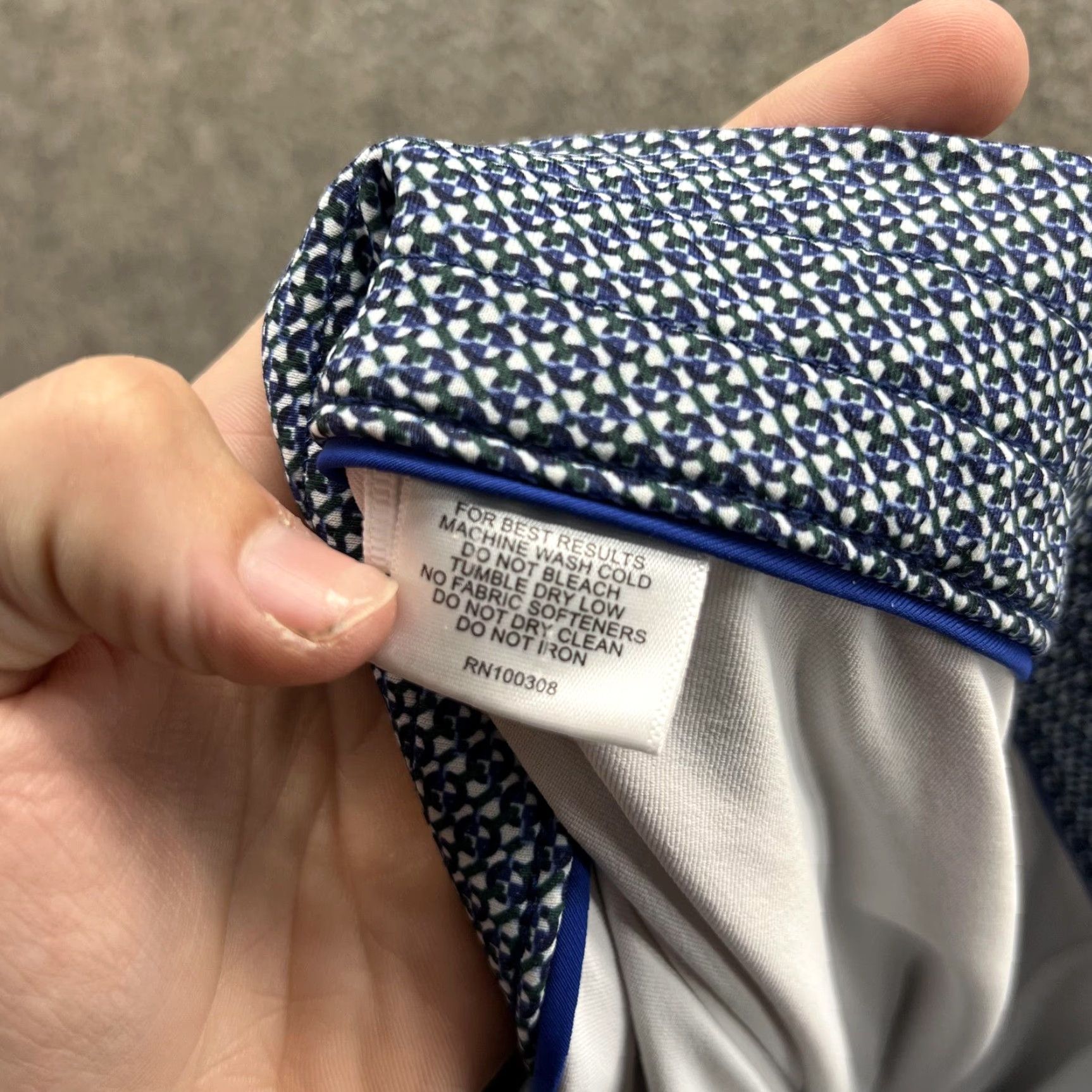 Peter Millar Peter Millar Skort Womens Medium Blue Geometric UPF 50+ Golf Stretch Athletic Size ONE SIZE - 2 Thumbnail