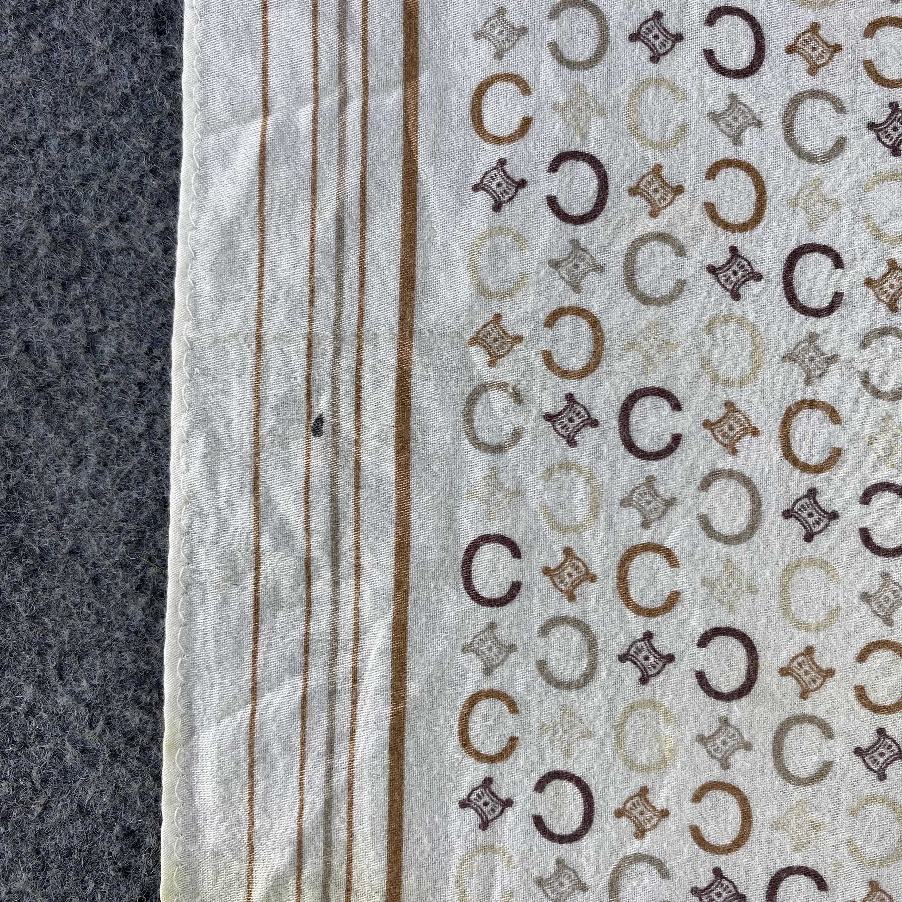Vintage cEliNe Monogram Handkerchief/Neckerchief/Bandana HC897 Size ONE SIZE - 5 Thumbnail