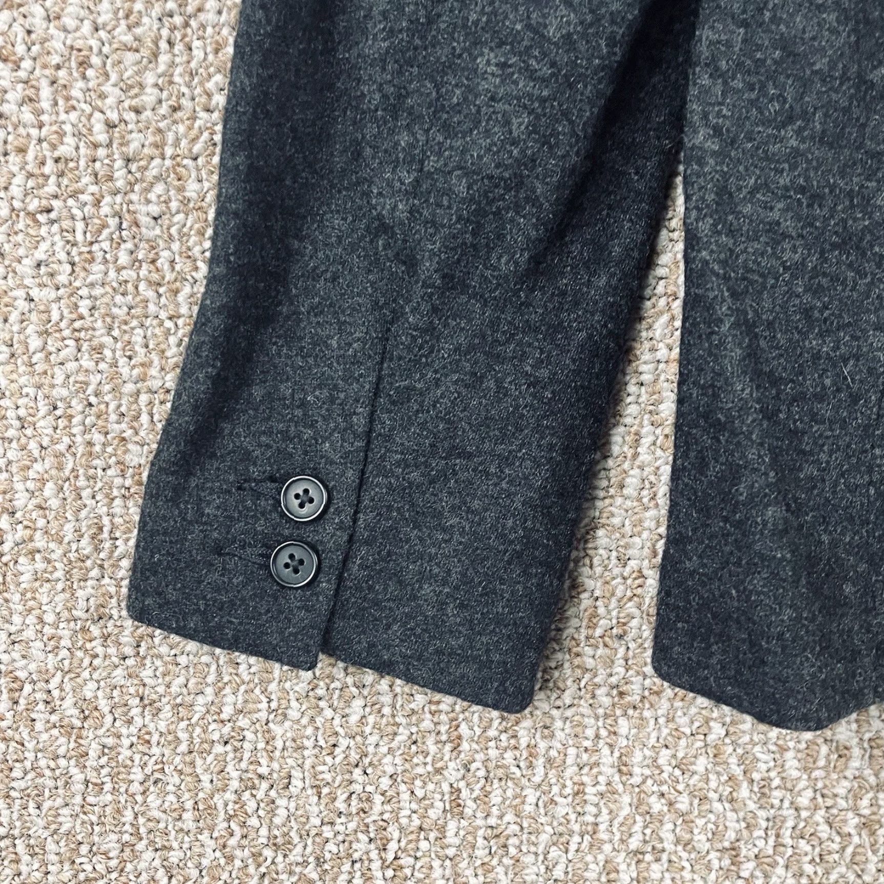 J.Crew J.Crew Blazer Jacket Womens Size 12 Gray Wool Notch Lapel Herringbone Long Sleeve Six-Button Double-Breasted Size XL / US 12-14 / IT 48-50 - 7 Thumbnail