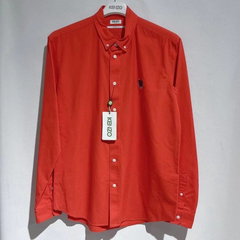 Kenzo Kenzo Long Sleeve Orange Shirt - dmc Size US L / EU 52-54 / 3 - 1 Thumbnail