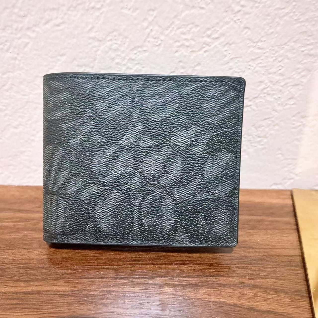 Coach 3 In 1 Wallet In Signature Canvas Charcoal/Black Size ONE SIZE - 1 Thumbnail
