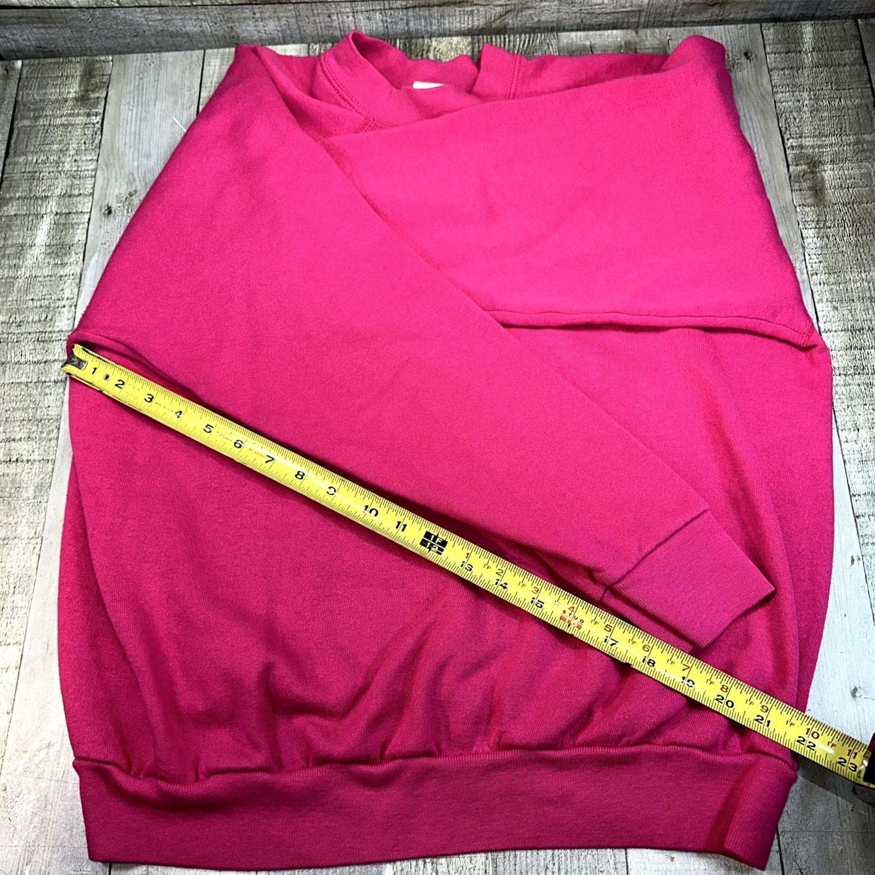 Tultex VINTAGE Tultex Sweatshirt Women XL Pink USA Crew Neck Pullover Blank Shirts? Size XL / US 12-14 / IT 48-50 - 5 Thumbnail