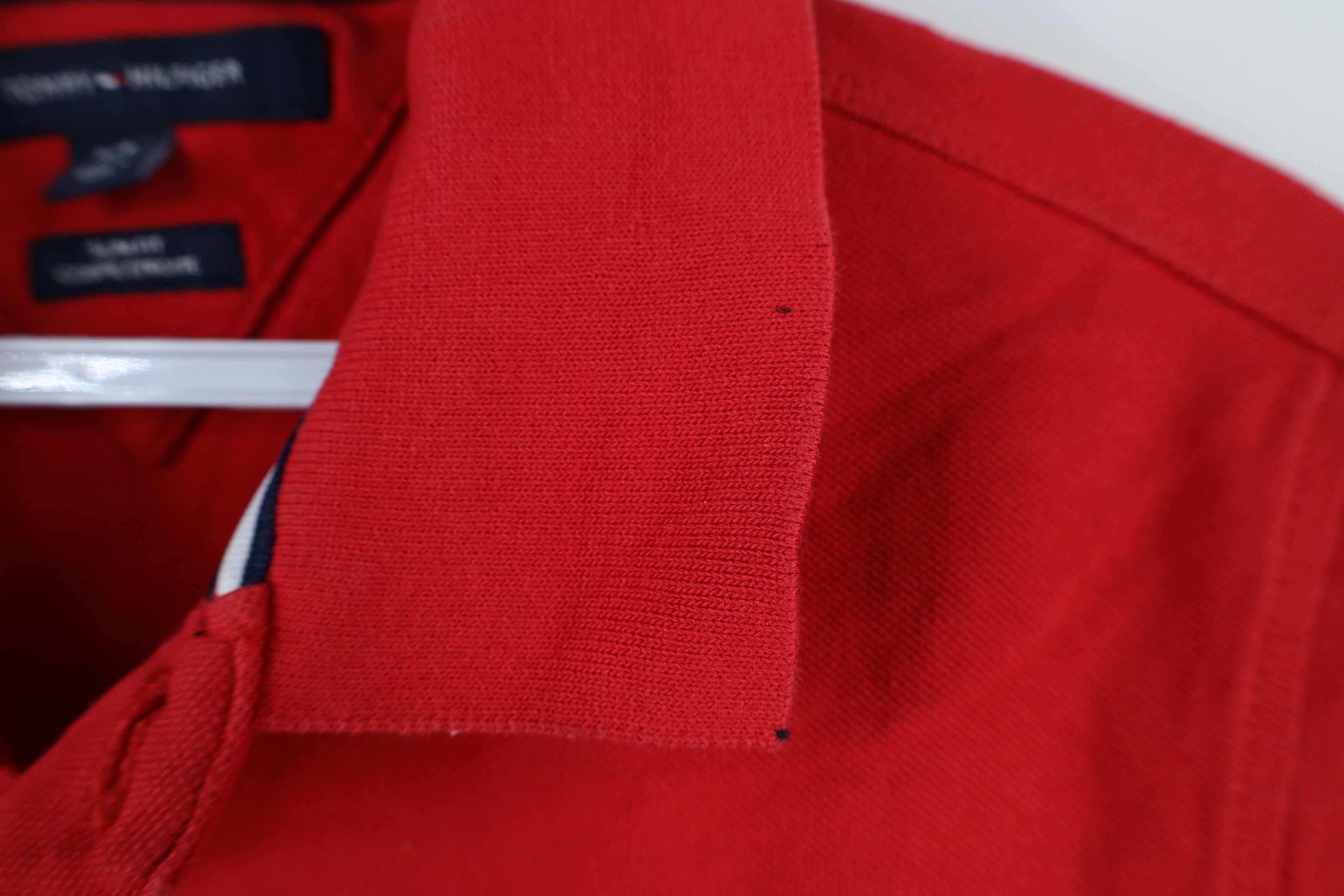 Tommy Hilfiger × Vintage Vintage Tommy Hilfiger Spell Out Patch Logo Collared Polo Size US S / EU 44-46 / 1 - 6 Thumbnail