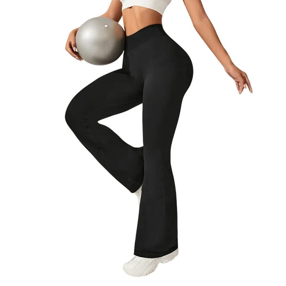 Other High-Waisted Black Flare Leggings Yoga Stretch Pants Small Size 25" / US 0 / IT 36 - 1 Thumbnail