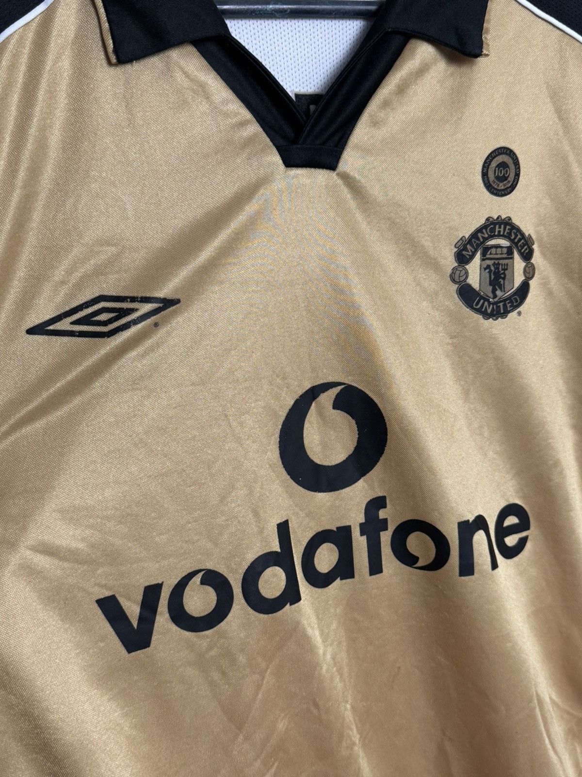 Umbro Manchester United 01/02 Away Veron Football Jersey T-Shirt Size US L / EU 52-54 / 3 - 10 Thumbnail