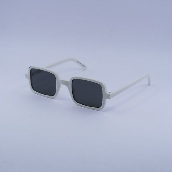 Saint Laurent Paris Saint Laurent SL332 003 Sunglasses Ivory Rectangle Frame Size ONE SIZE - 2 Thumbnail