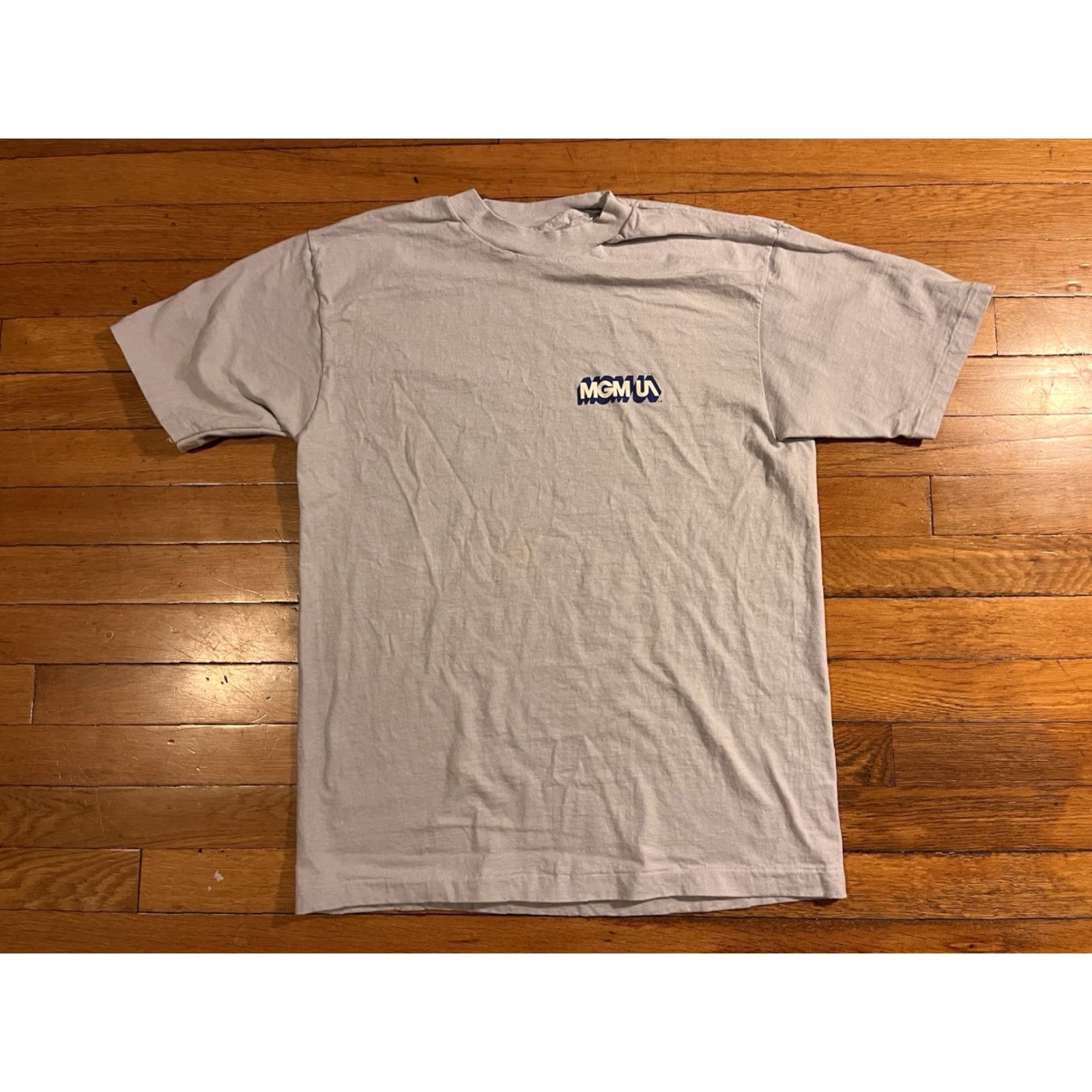 Hanes VINTAGE MGM UA United Artists Shirt Men’s L Grey 80s Graphic Print Crew Neck Short Sleeve Hanes Beefy M Fits Like XL Mens Shirt Size US M / EU 48-50 / 2 - 2 Thumbnail
