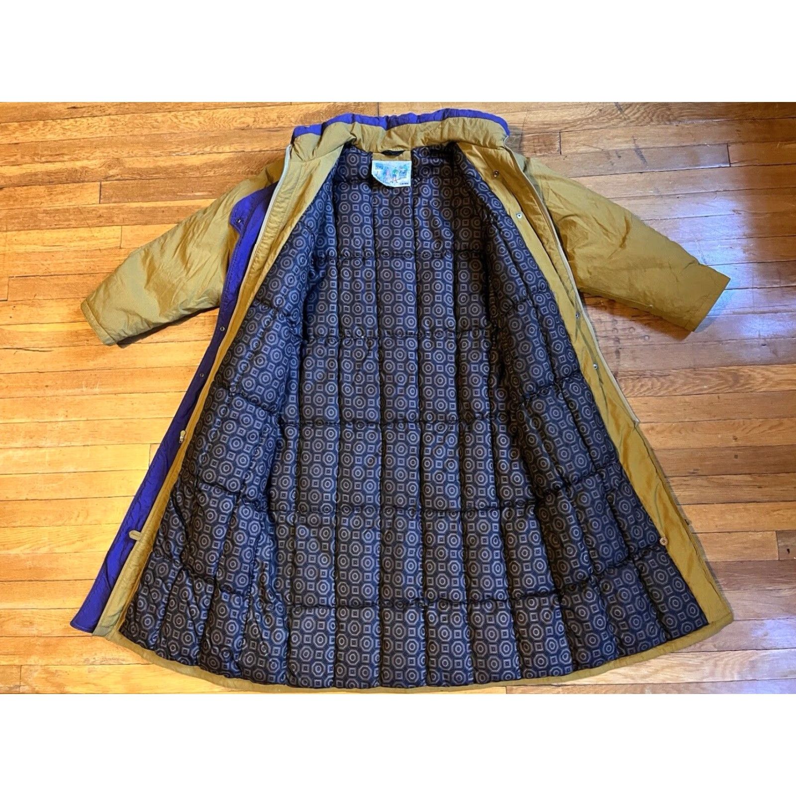 Vintage VINTAGE Cyclone Winter Club D’Hiver Long Ski Jacket Women’s 14 Gold 90s Size XL / US 12-14 / IT 48-50 - 7 Thumbnail