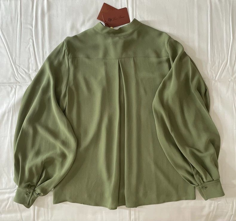 Loro Piana LORO PIANA 100% silk shirt Size L / US 10 / IT 46 - 2 Thumbnail