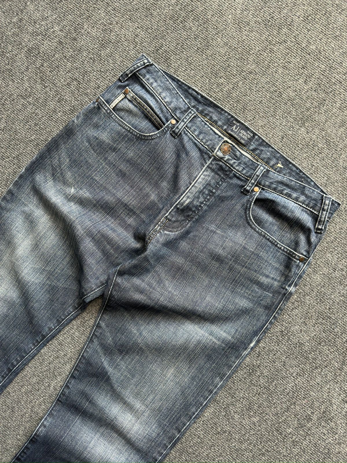 Armani Vintage ARMANI JEANS Faded Denim Pants Size US 33 - 6 Thumbnail