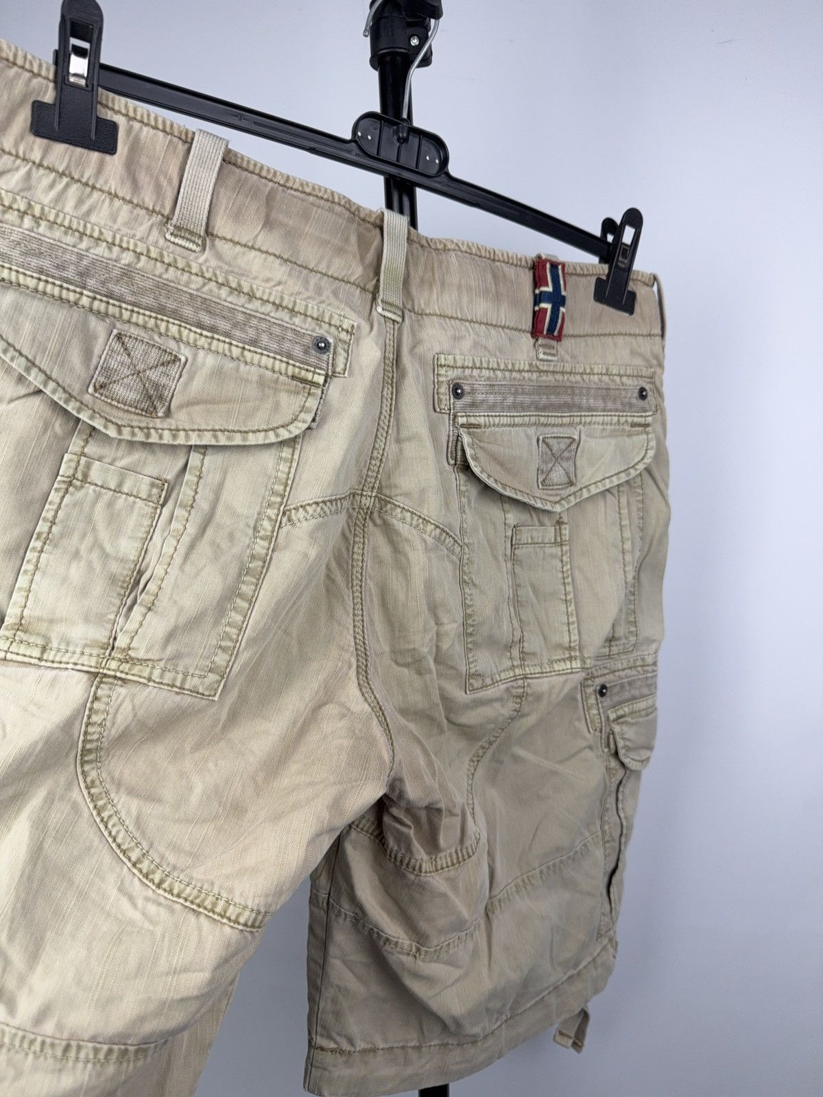 Napapijri Napapijri Cargo Utility Shorts Beige Cotton Outdoor Style Size US 34 / EU 50 - 13 Thumbnail