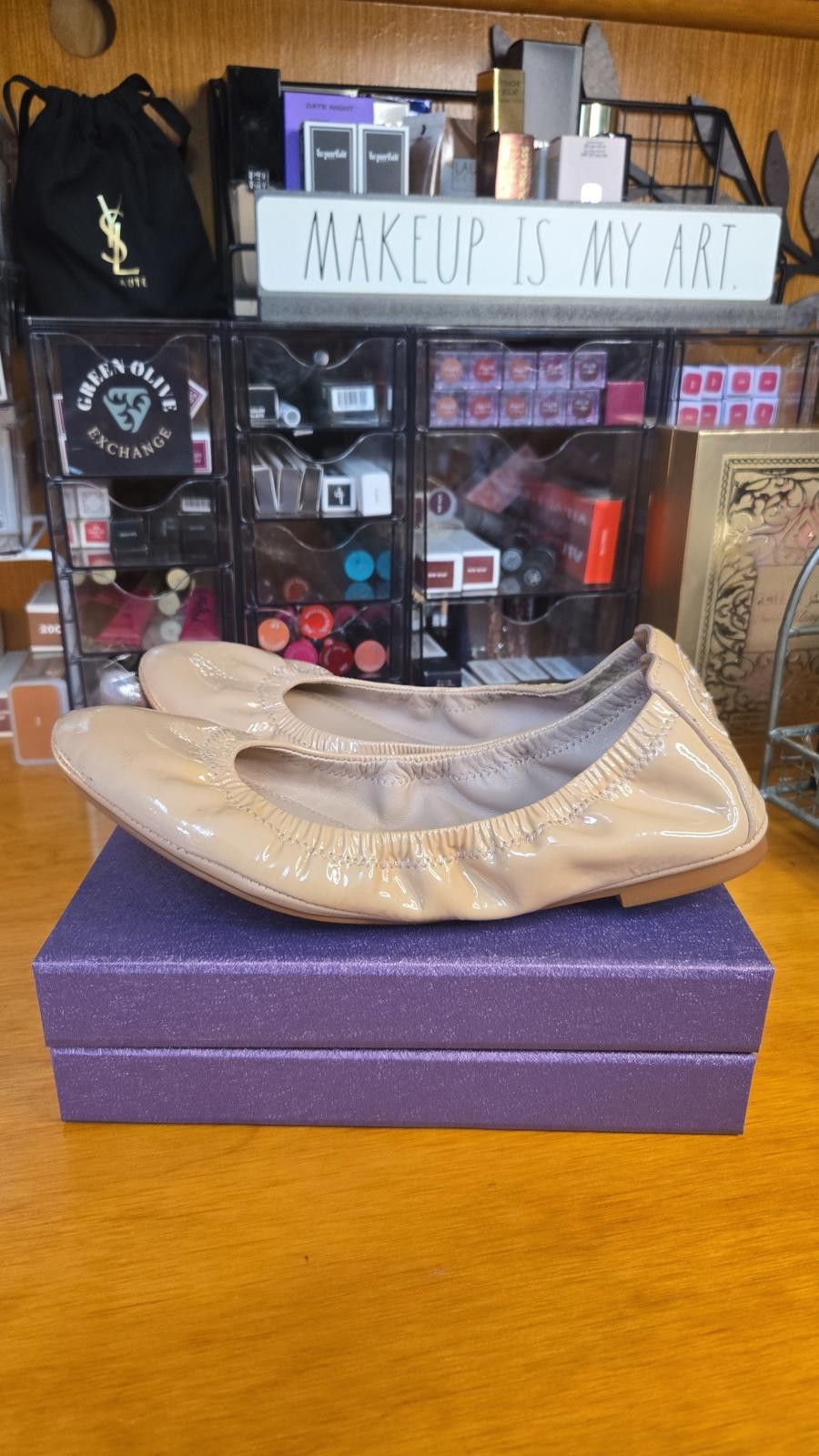 Other Tory Burch Patent Leather Ballet Flats – Beige (Size 6.5) Size US 6.5 / IT 36.5 - 2 Thumbnail
