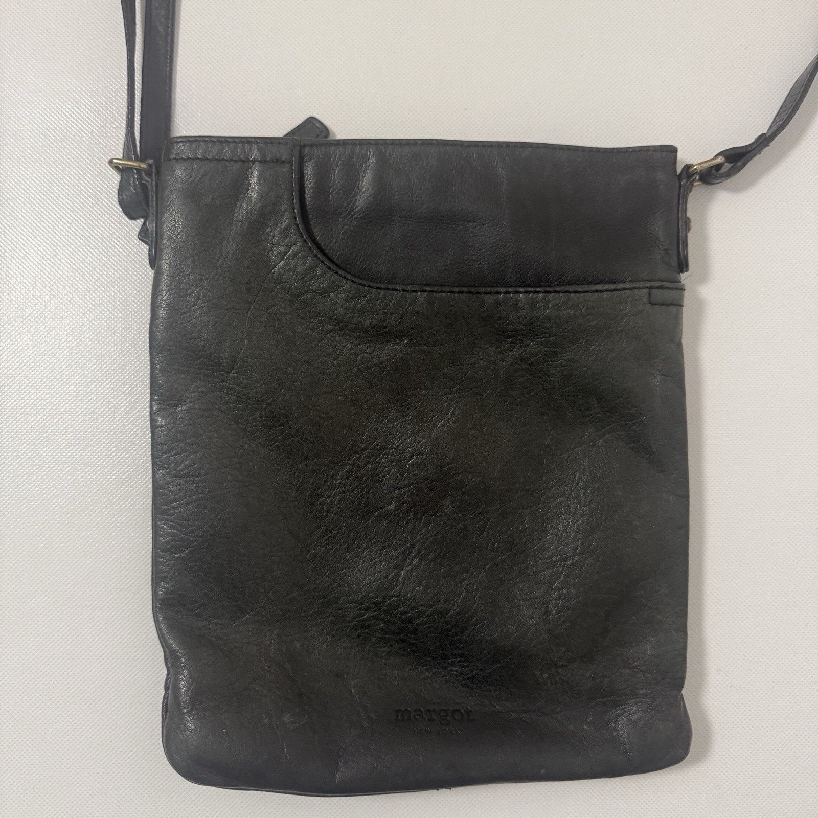 Other Margot Ny Split Pocket Soft Leather Crossbody Purse Classic Size ONE SIZE - 2 Thumbnail