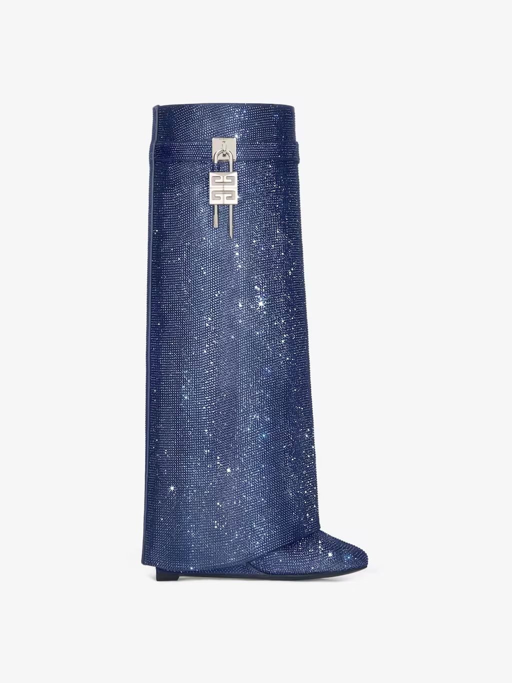Givenchy o1w1db10525 Shark Lock Pant Boots 90mm in Blue Size US 8 / IT 38 - 1 Thumbnail