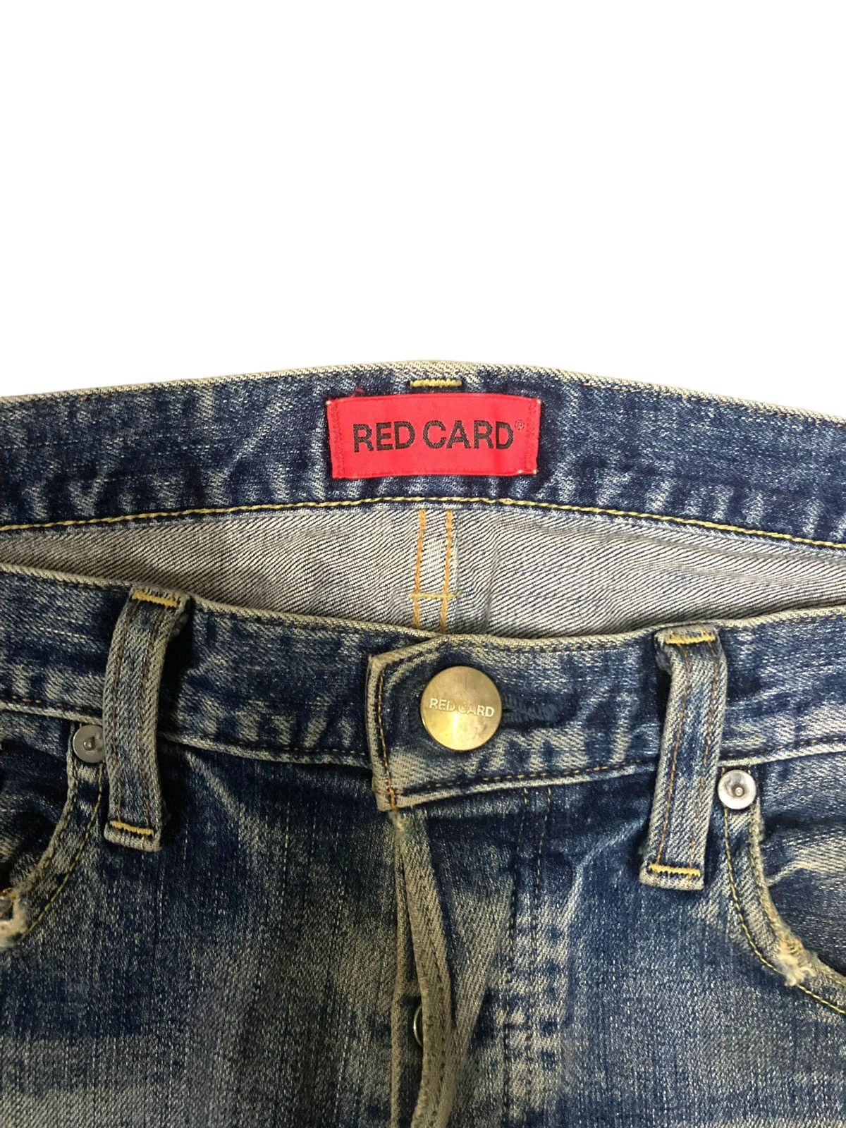 Vintage Vintage 90s Red Card Kaihara Jeans Size US 31 - 10 Thumbnail