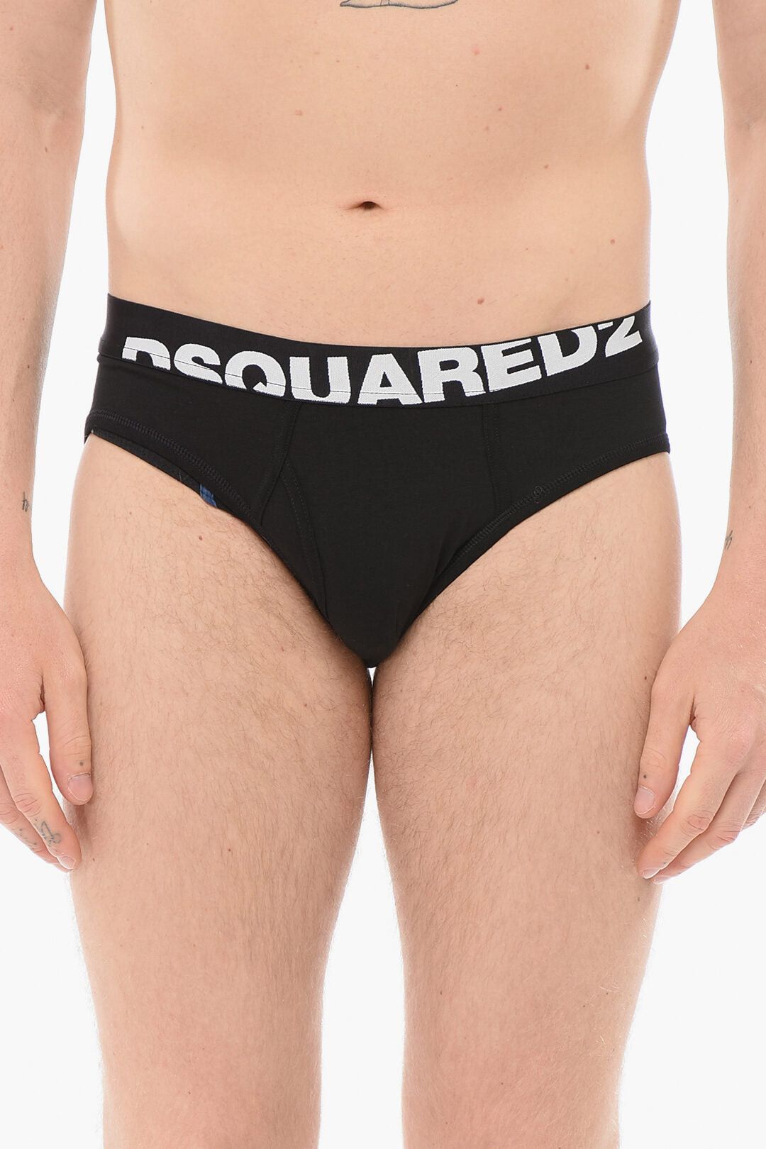 Dsquared2 Cotton Briefs With Logo Band Size ONE SIZE - 1 Thumbnail