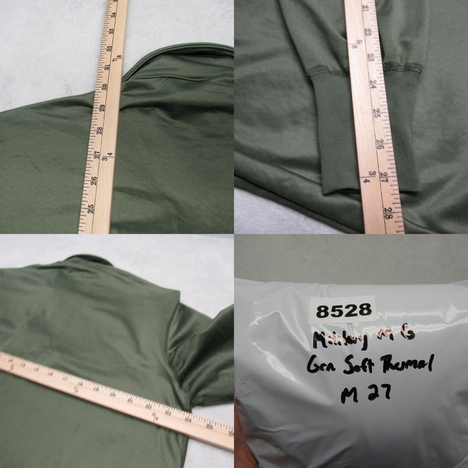 Vintage VINTAGE Military Shirt Men Large Green Long Sleeve Soft Thermal Heat Sleep Retentive Size US L / EU 52-54 / 3 - 8 Thumbnail