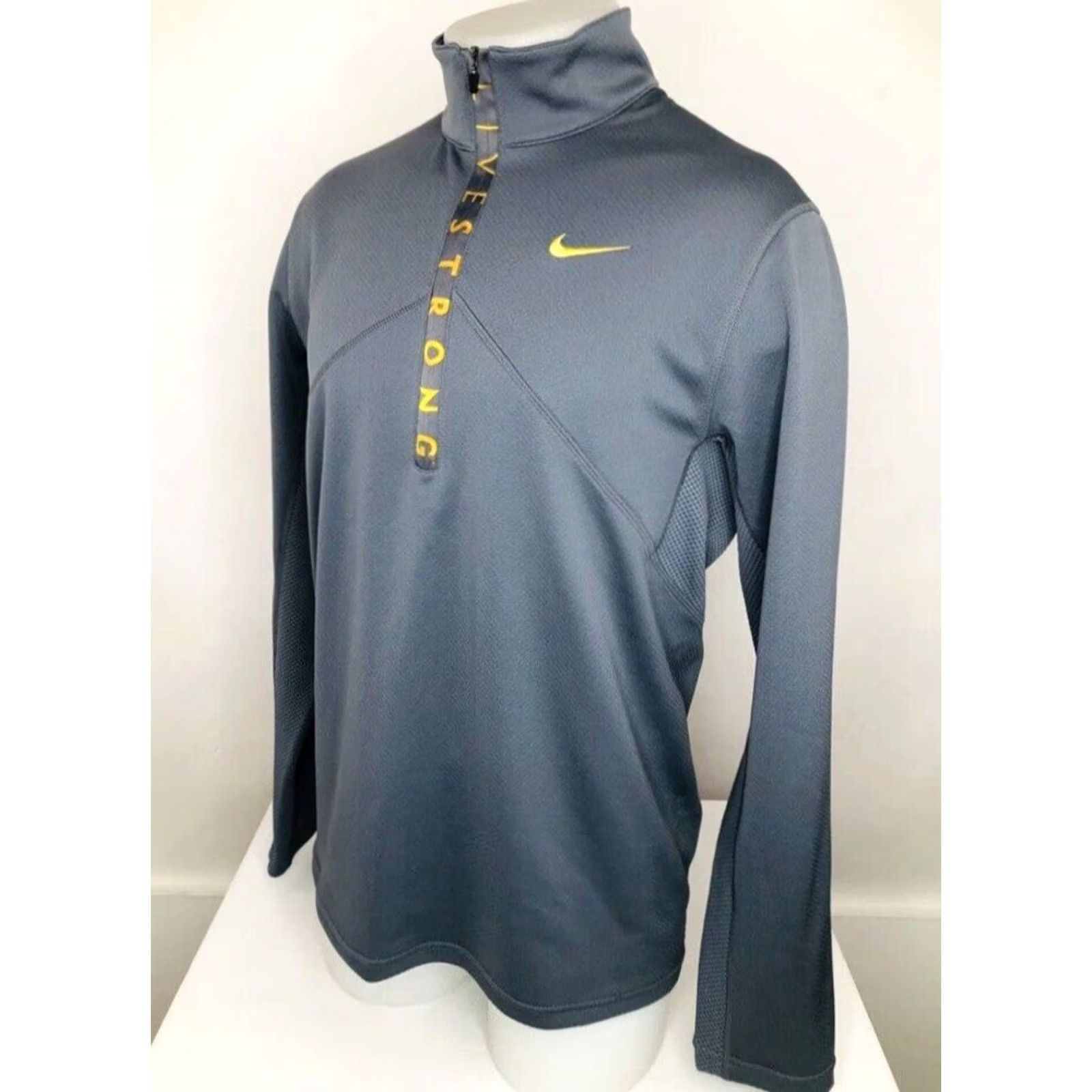 Nike LIVE STRONG / NIKE - Dry Fit Mens M Embroidered Pullover Sweater Jacket - EXC Size US M / EU 48-50 / 2 - 3 Thumbnail