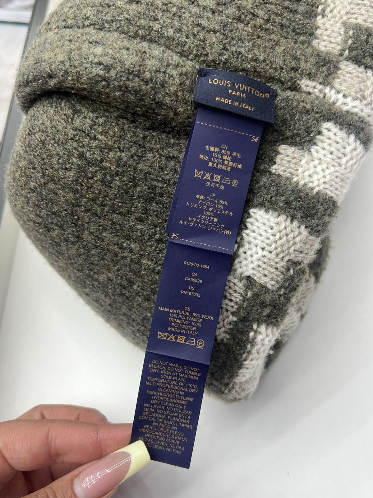 Louis Vuitton Louis Vuitton Crush Snakoflage Beanie Size ONE SIZE - 4 Thumbnail