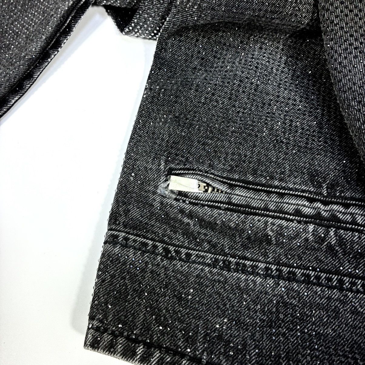 Alexander Wang Alexander Wang Hotfix Crystal Moto Jeans Pants Black Grey 28 Size 28" / US 6 / IT 42 - 14 Thumbnail