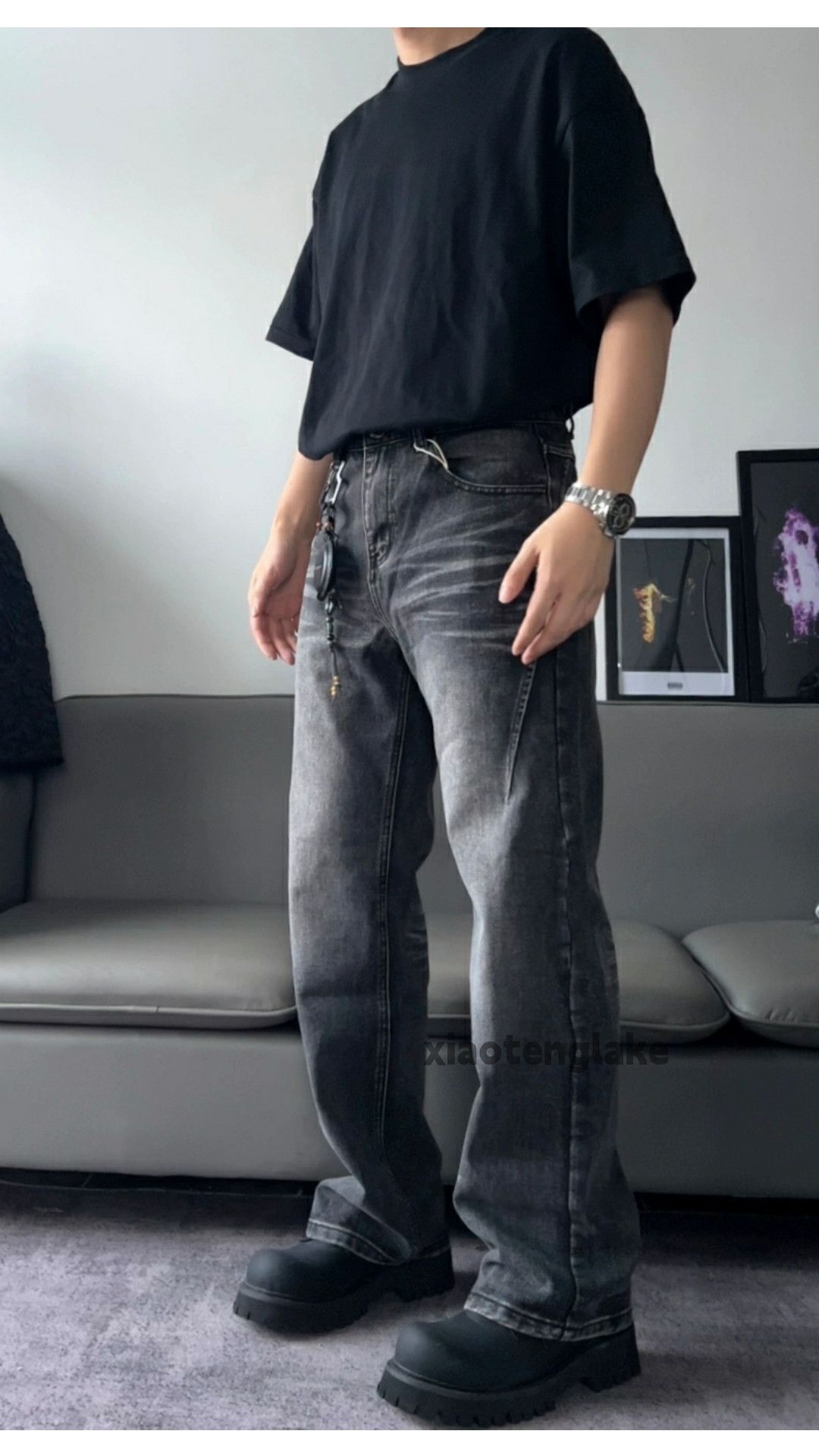 Jean × Vintage washed faded cleanfit yuppie loose y2k retro jeans Size US 32 / EU 48 - 2 Thumbnail
