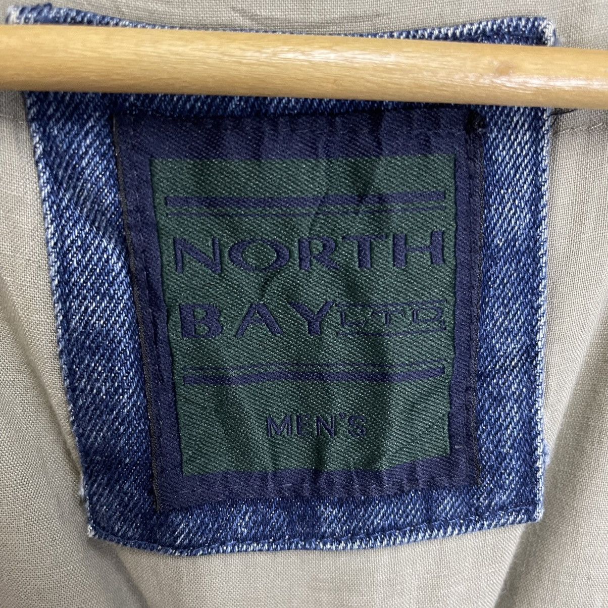 Vintage Vintage 90s North Bay Ltd Denim Varsity Jacket Size US XL / EU 56 / 4 - 11 Thumbnail