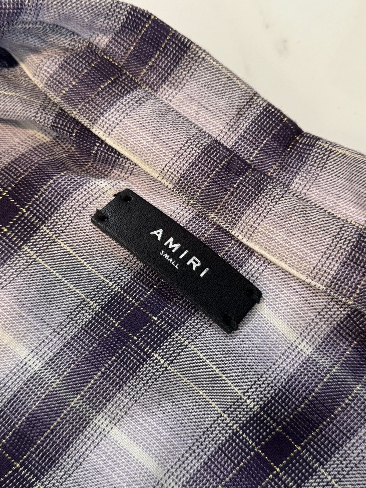 Amiri Amiri Ombre Plaid Lurex Flannel Shirt Size US S / EU 44-46 / 1 - 6 Thumbnail