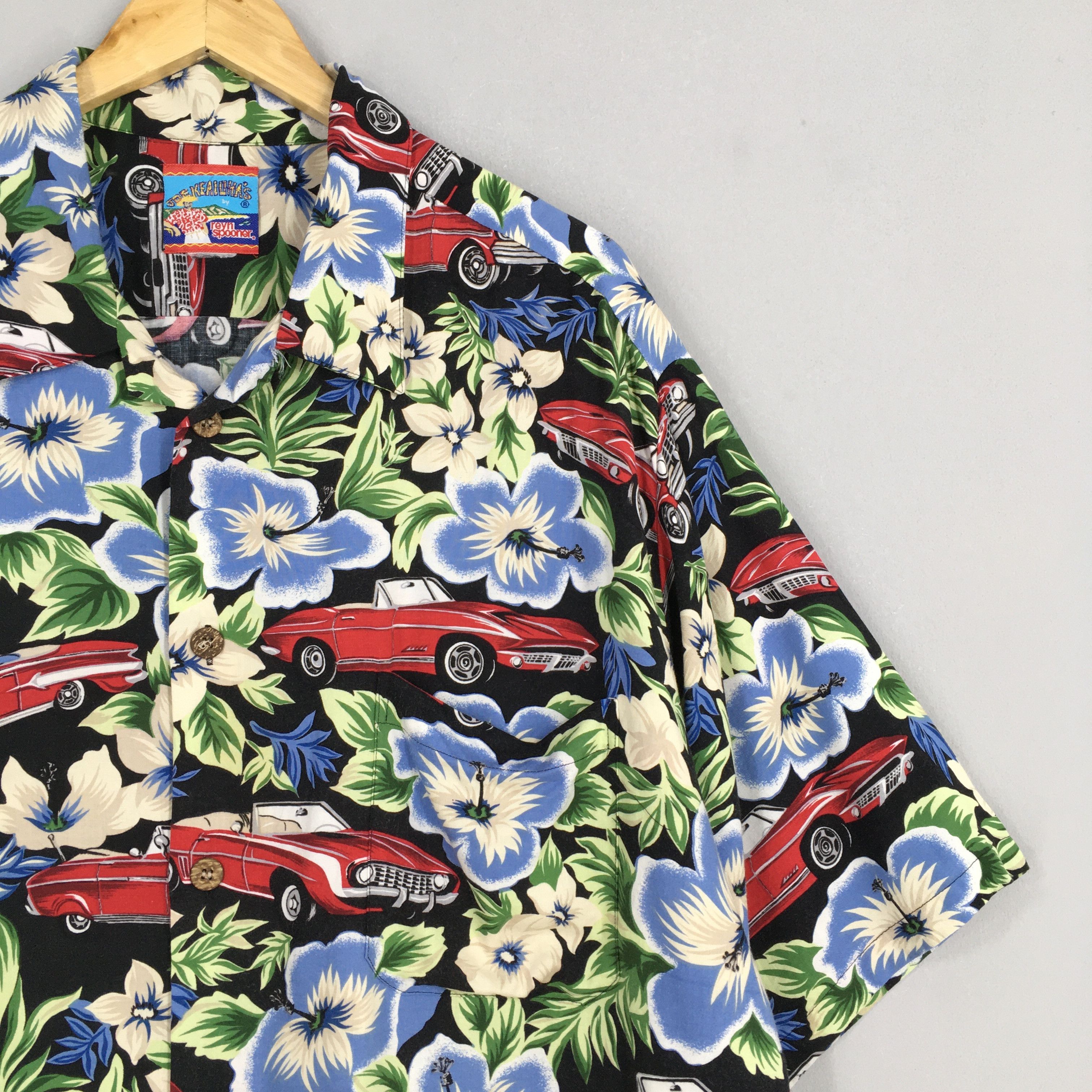 Reyn Spooner Vintage Reyn Spooner Joe Kealoha Floral Old Car Graphic Size US XXL / EU 58 / 5 - 2 Thumbnail