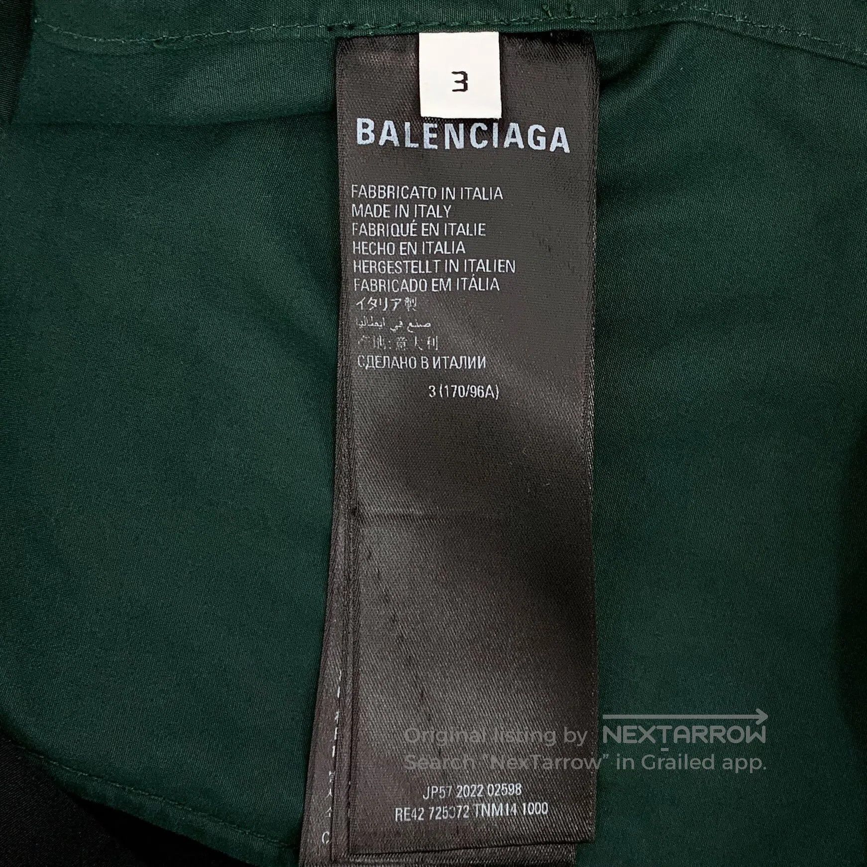 Balenciaga Balenciaga Color-blocked side stripe logo cotton hooded si Size US L / EU 52-54 / 3 - 6 Thumbnail