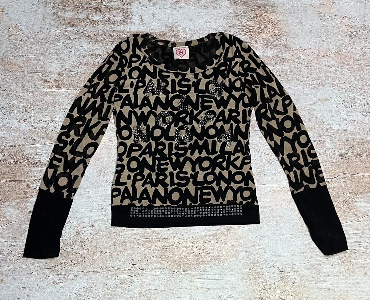 Other Vintage printed mesh long sleeve Size S / US 4 / IT 40 - 1 Thumbnail