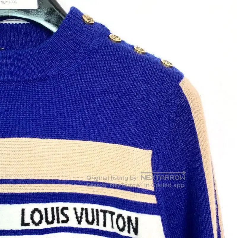 Other Louis Vuitton Blue Cashmere Sweater for Women . Size M / US 6-8 / IT 42-44 - 3 Thumbnail