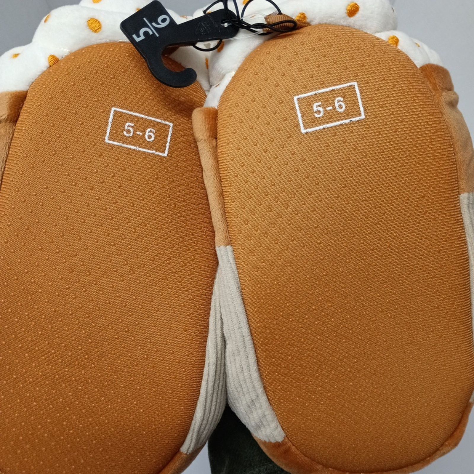 Other Feetmoji Women's Size 5-6 Cushioned Pumpkin Latte Slippers Size US 5 / IT 35 - 4 Thumbnail