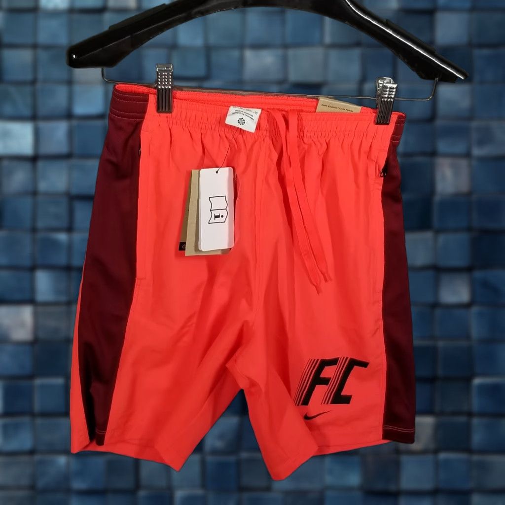 Nike Nike Dri-FIT FC Libero Soccer Shorts Men XS Athletic Neon Orange Activewear NWT Size US 27 - 1 Thumbnail