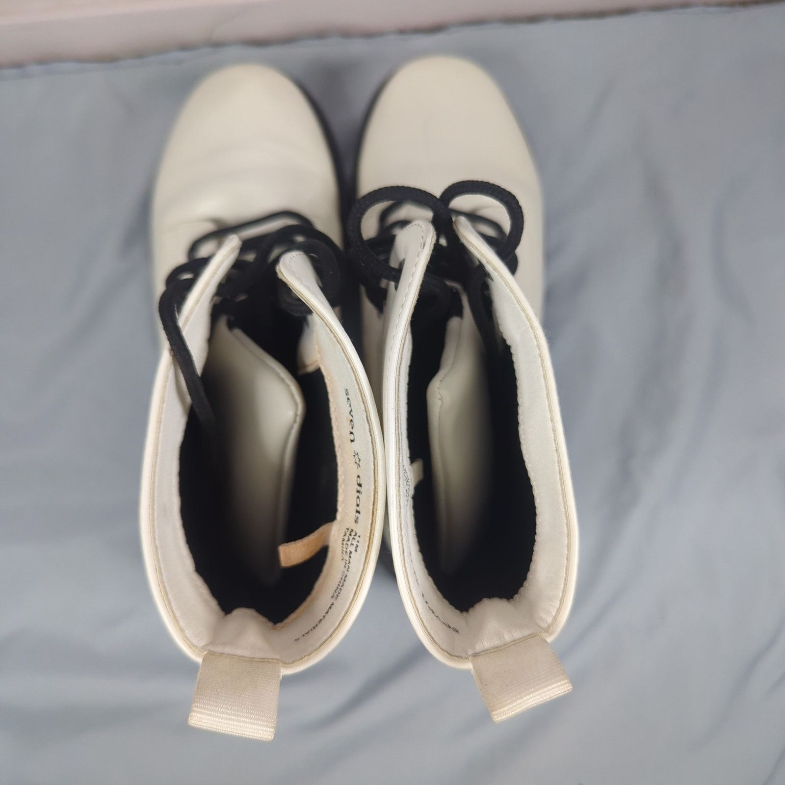 Other Seven Dials Womens Tamika Lace-up White Boot Combat Size 11 Size US 11 / IT 41 - 6 Thumbnail