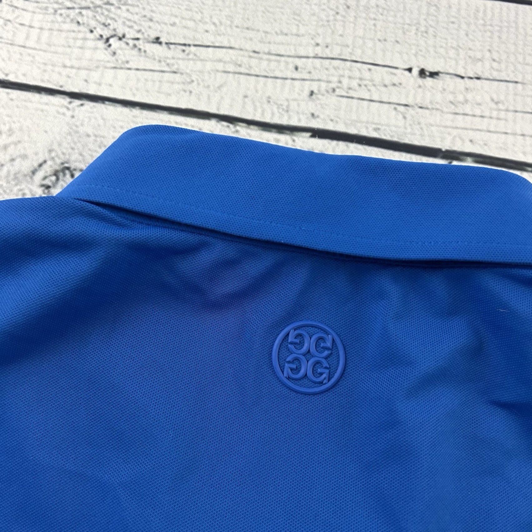 Vintage G Fore Short Sleeve Button Front Polo Shirt Men's L Blue Skull Logo Size US L / EU 52-54 / 3 - 6 Thumbnail