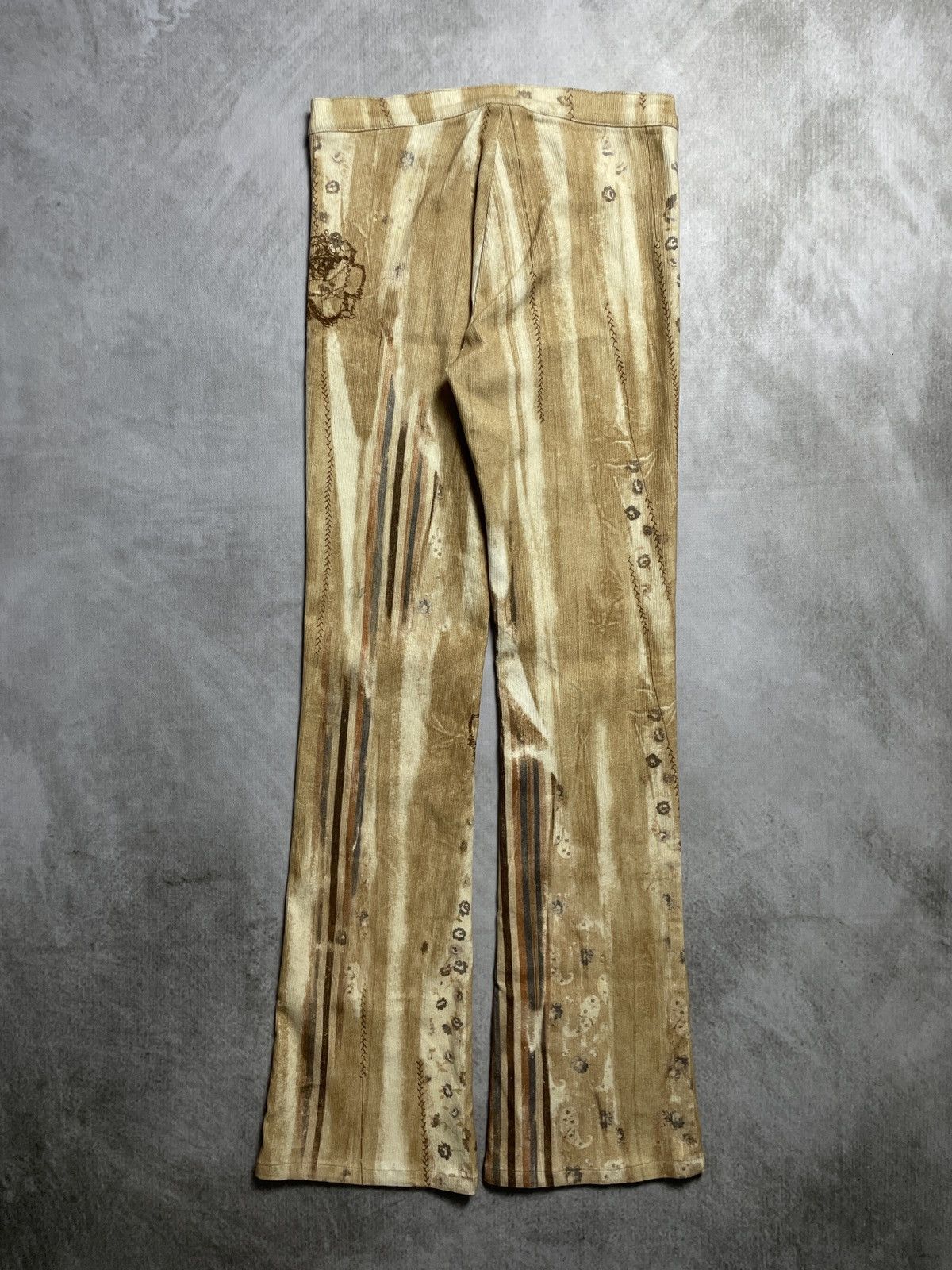 United Colors Of Benetton United Color Of Benetton - Fantasy Floral Flared Trousers Size 26" / US 2 / IT 38 - 12 Thumbnail