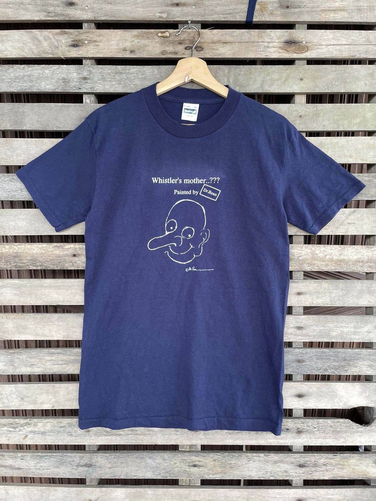 image of Made In USA x Movie Vintage 1994 Mr.bean Tiger Television Limited Tshirt in Navy, Men's (Size Small