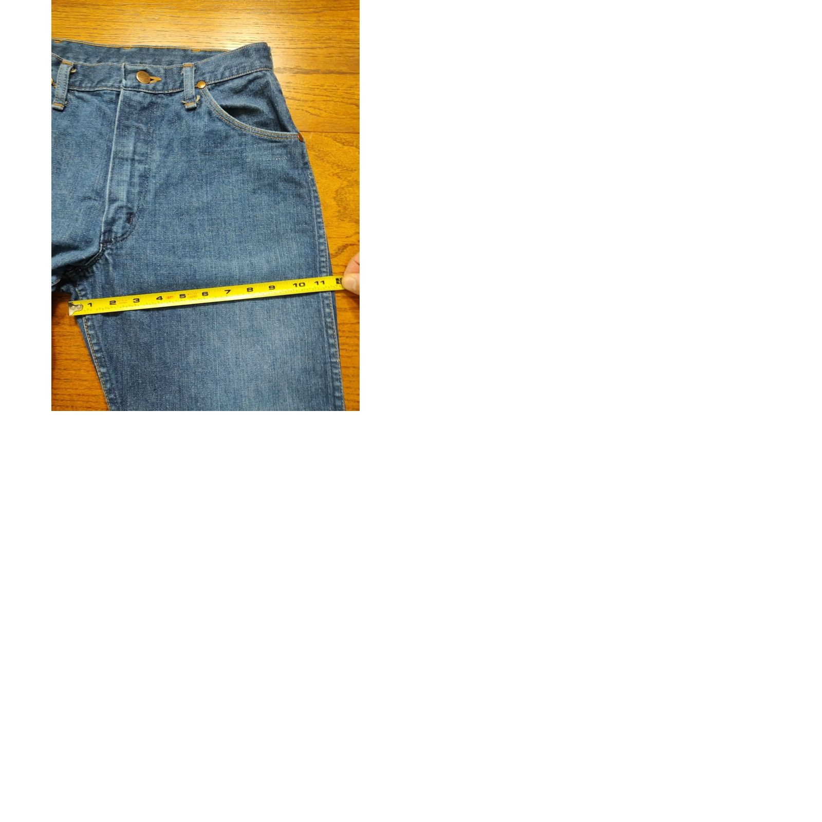 Bell VINTAGE Maverick Blue Bell Jeans 28x29 Regular Straight 60s 70s Wrangler Denim Size US 28 / EU 44 - 10 Thumbnail