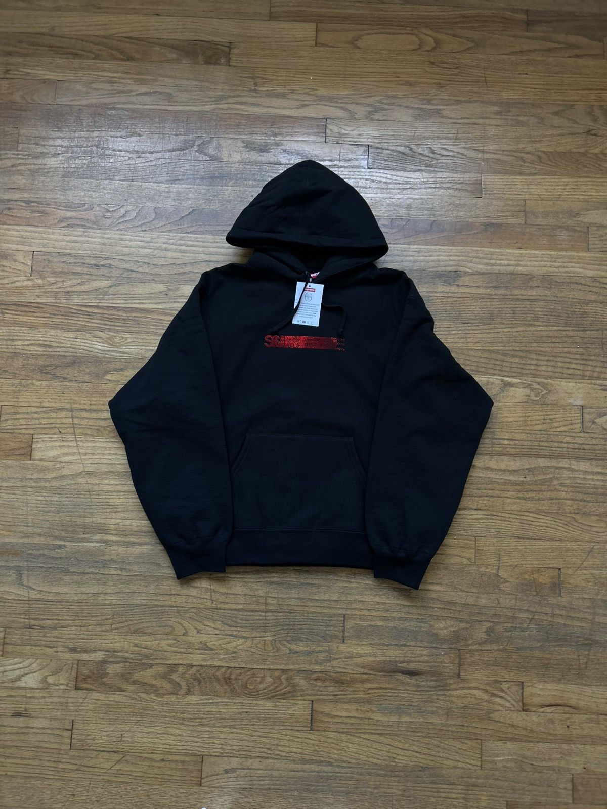 Supreme × Swarovski Supreme Swarovski Motion Logo Black Hoodie Size Medium Size US M / EU 48-50 / 2 - 4 Thumbnail