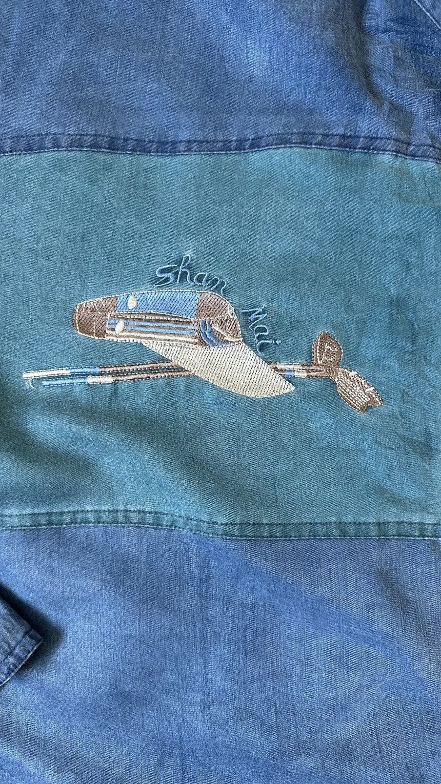 Other VINTAGE SHAN MAI PATCHWORK LINEN BUTTON DOWN Size US XL / EU 56 / 4 - 3 Thumbnail
