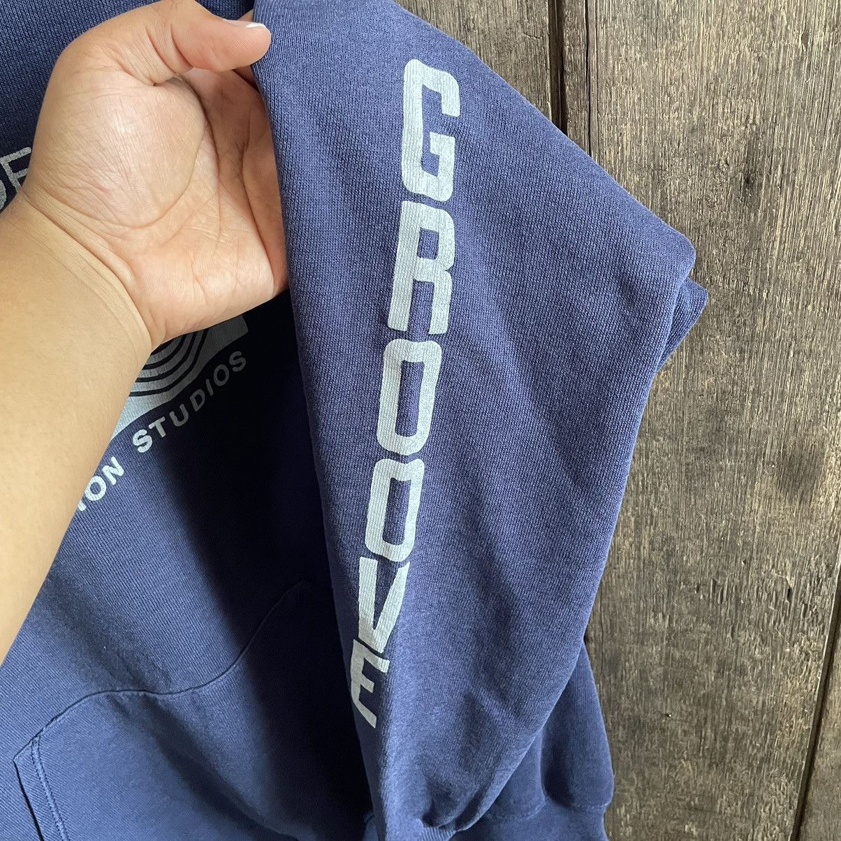 Jerzees × Vintage Vintage 90’s Rediffusion Televison Studio Hoodie Size US L / EU 52-54 / 3 - 4 Thumbnail