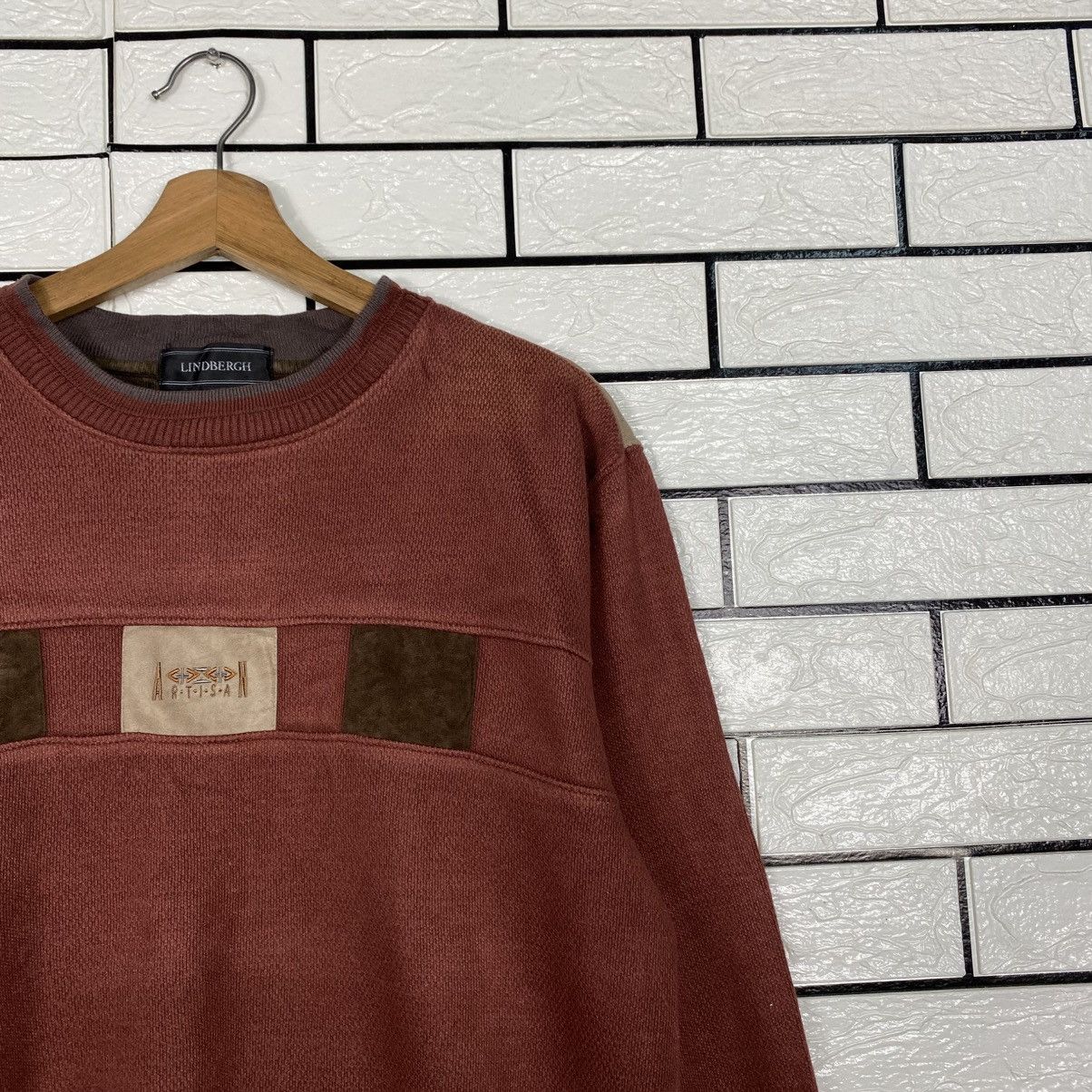 Japanese Brand 📌Vintage Sweatshirt Lindbergh Embroidery Issey Miyake Size US S / EU 44-46 / 1 - 7 Thumbnail