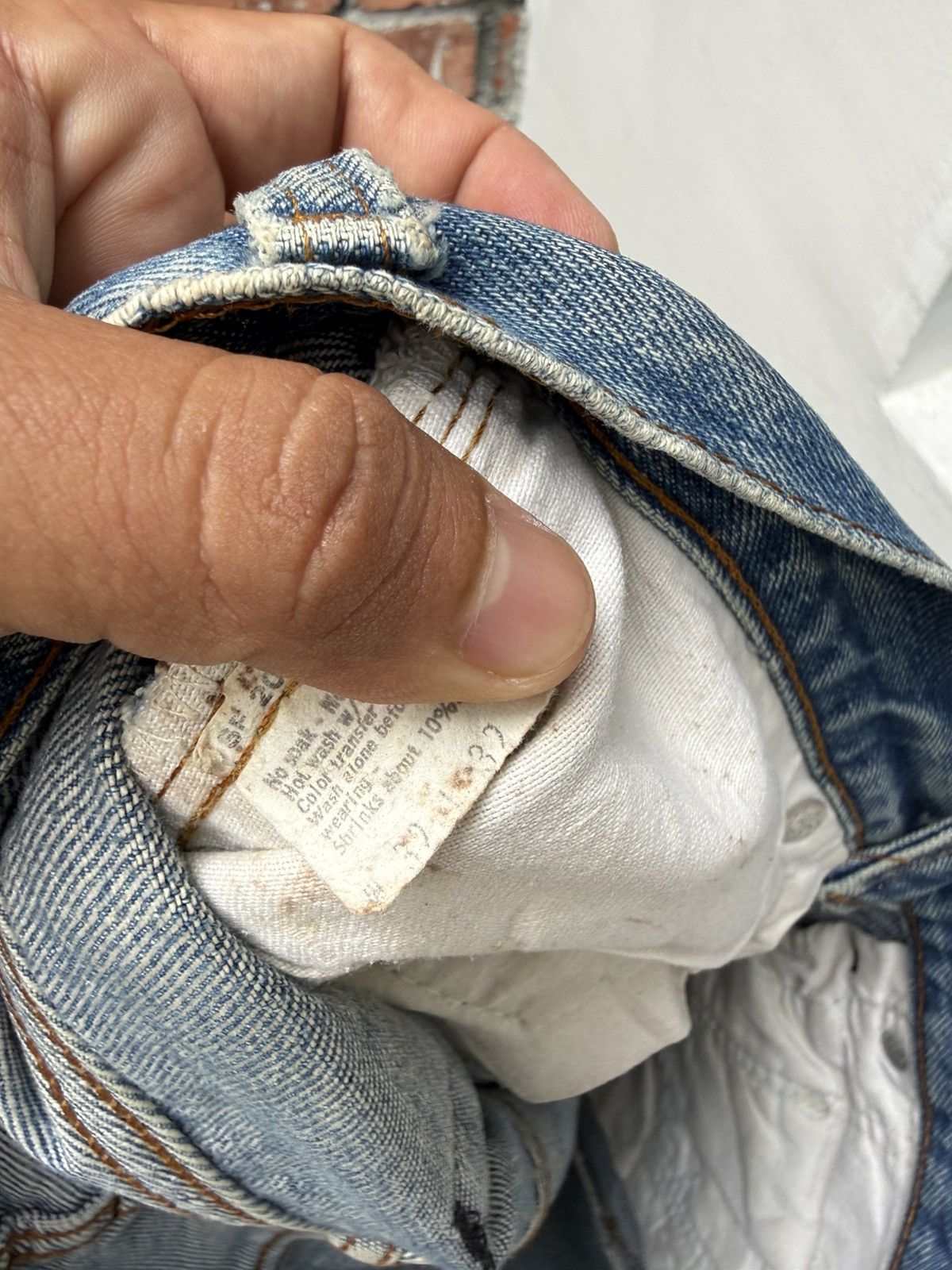 Levi's Vintage Clothing W32x29.5 Vintage levi’s 501 redline made in USA repaired Size US 32 / EU 48 - 11 Thumbnail