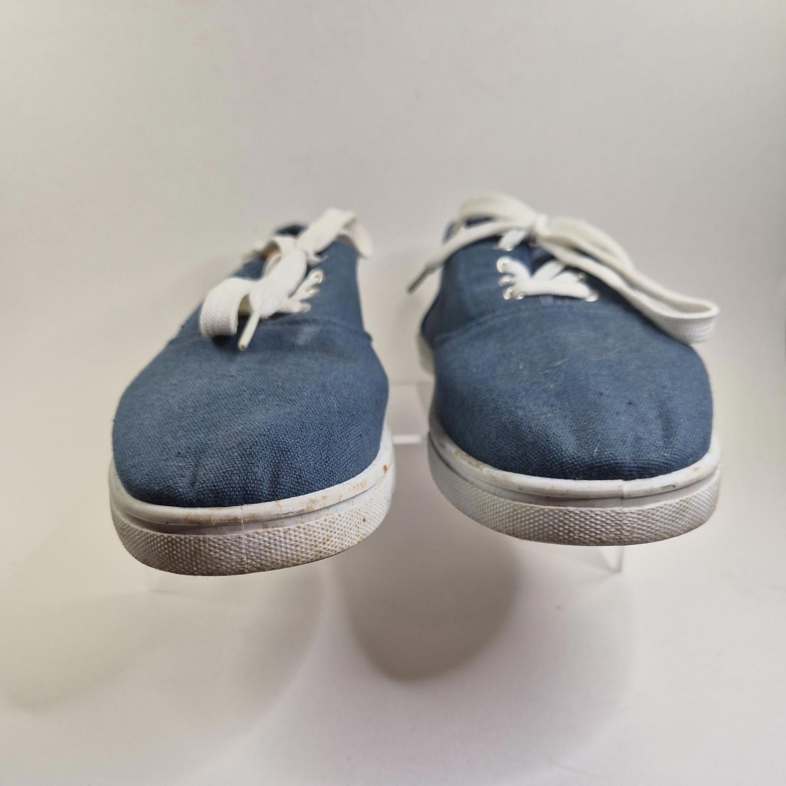 Other Chic Vtg 90s Women's Denim Jean Sz 8 Lace Up Sneakers Shoes Size US 8 / IT 38 - 5 Thumbnail