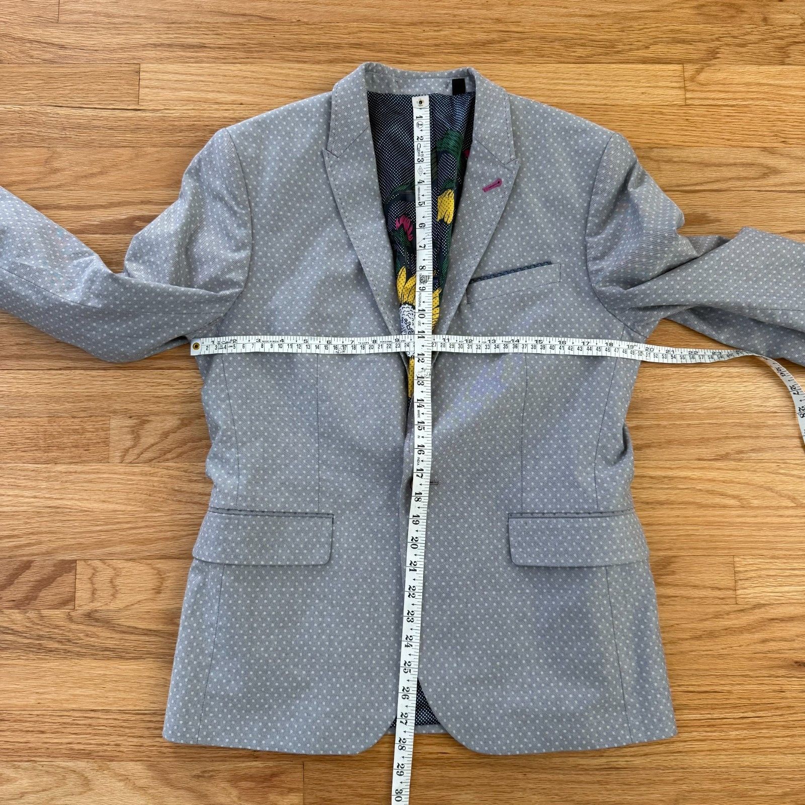 Ted Baker Ted Baker Grey Dotted Sports Coat Small Size US S / EU 44-46 / 1 - 6 Thumbnail