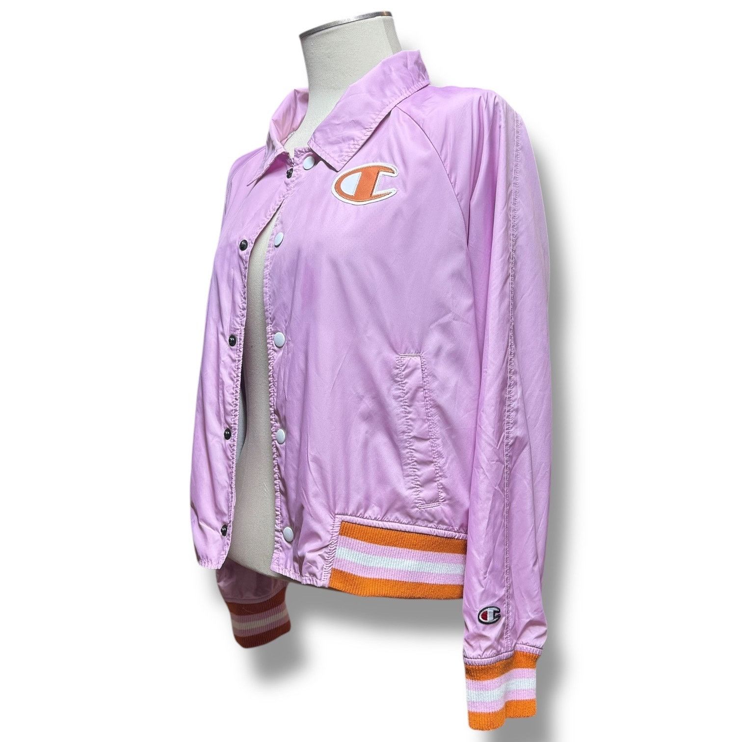 Champion Champion Cropped Track Jacket Pink Medium Size M / US 6-8 / IT 42-44 - 4 Thumbnail