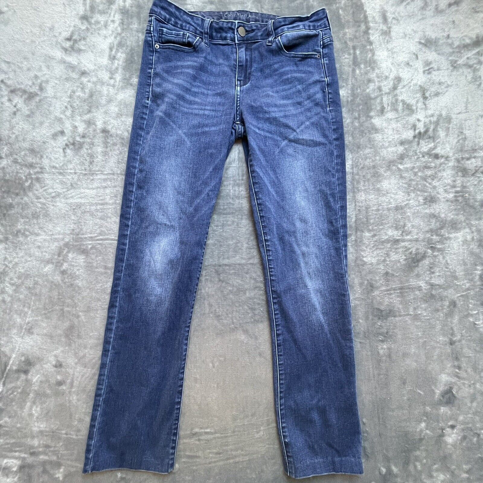 Calvin Klein Calvin Kleins Jeans Womens 4 Straight Leg Whisker Size 27" / US 4 / IT 40 - 1 Thumbnail
